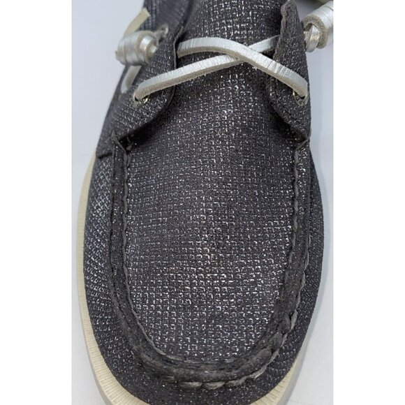 Sperry Top Sider Vida Women’s Metallic Silver Boat Shoes STS84729 Size 7.5 - Picture 11 of 15